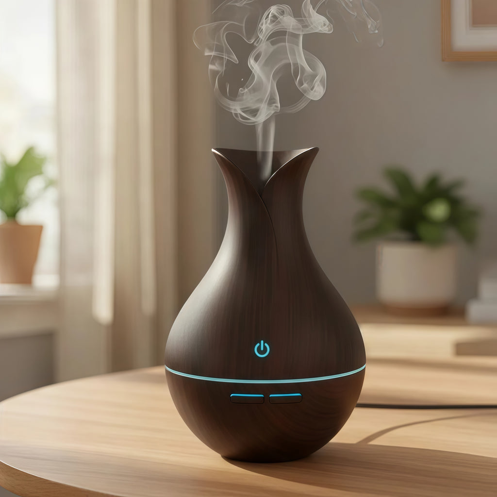 Humidificador MTR Natural con Difusor de Aromas y Luz LED
